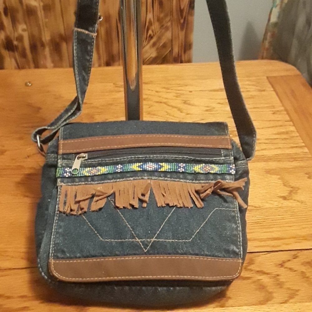 NWT Denim Flip Purse